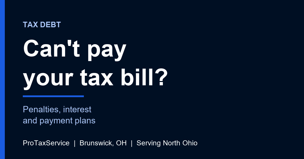 Can’t pay your tax bill in North Ohio? Penalties, interest and payment plans