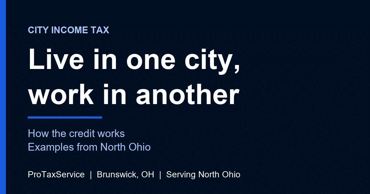 Live in one North Ohio city, work in another: how city income tax credits work
