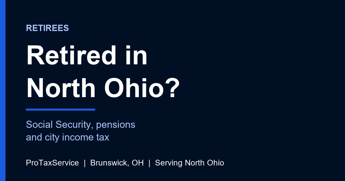 Retired in North Ohio? Social Security, pensions and city income tax